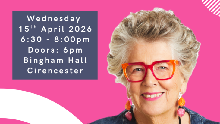 An Evening with Prue Leith event poster